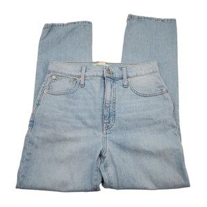 Madewell Slim Demi Boot light wash Womens size 26